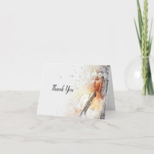 Bridal Shower Thank You with Bride Card