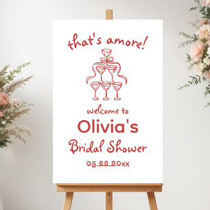 Bridal Shower That's Amore Whimsical  Foam Board