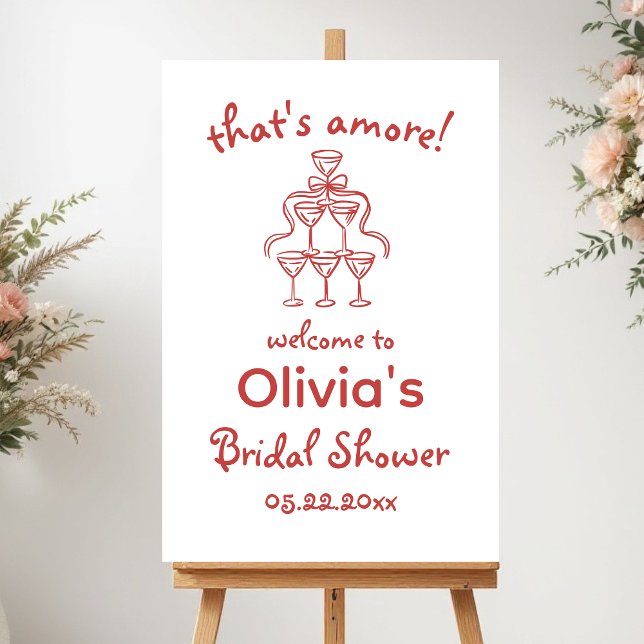 Bridal Shower That's Amore Whimsical  Foam Board (Creator Uploaded)