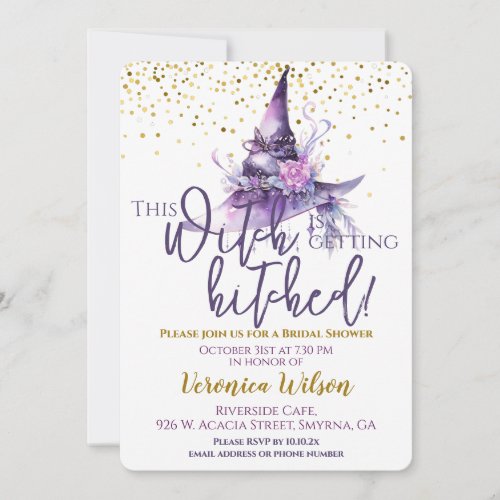 Bridal Shower This Witch Is Getting Hitched Invitation