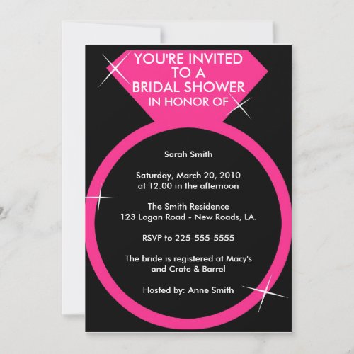 Bridal Shower (Today's Best Award) Custom Invitations