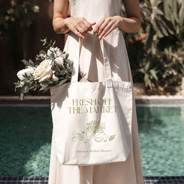 Bridal Shower Tote Bag Fresh Off the Market Collec (Creator Uploaded)