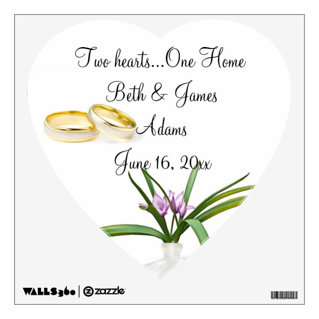 Bridal Shower Wall Sticker (Front)
