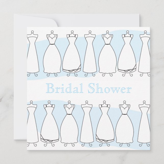 Bridal Shower Wedding Dress Invitation (Front)