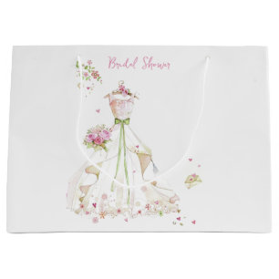 Bridal Shower Wedding Dress Large Gift Bag