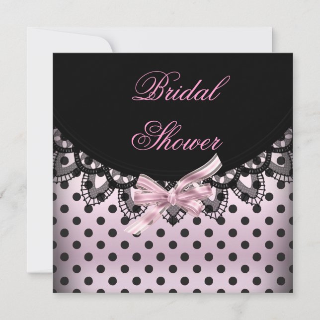 Bridal Shower Wedding Shower Party Zebra Invitation (Front)