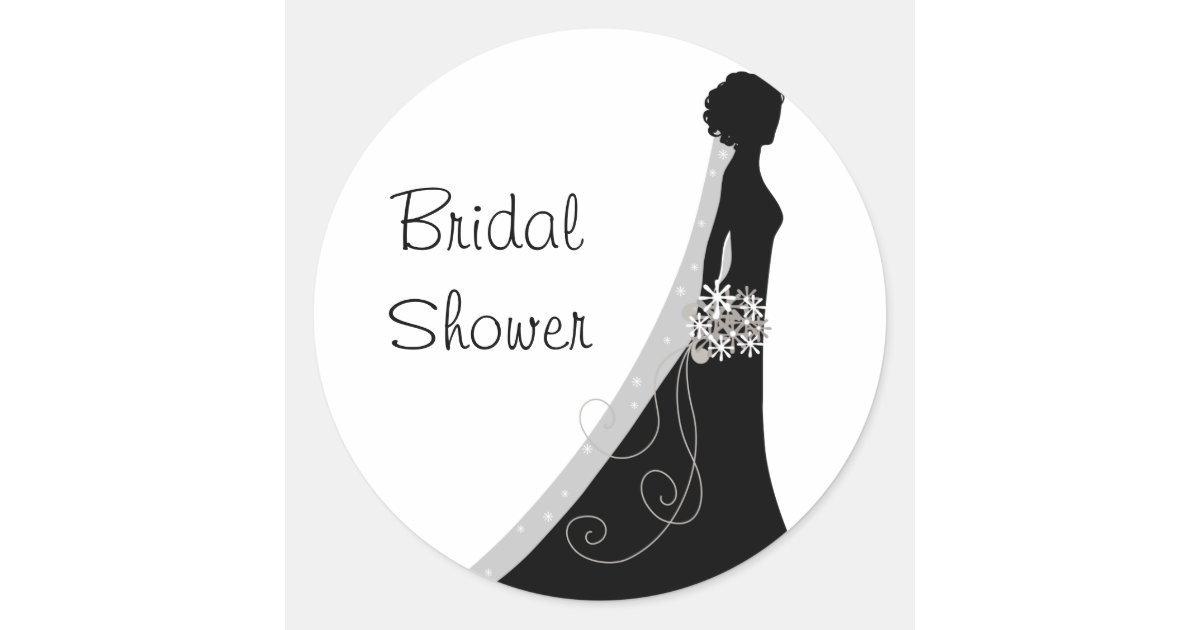 Bridal Shower Wedding Stickers | Zazzle.com