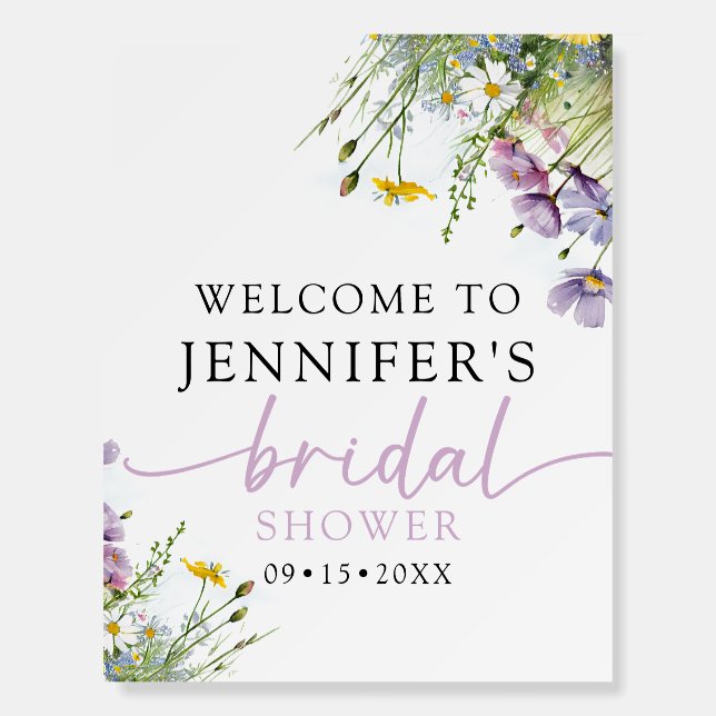 Bridal Shower Welcome Foam Board (Front)