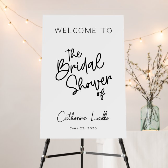 Bridal Shower Welcome  Foam Board (In Situ (Stand))