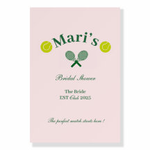 Bridal Shower Welcome Poster | Tennis or Paddle 
