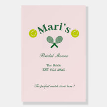 Bridal Shower Welcome Poster | Tennis or Paddle 