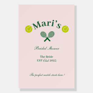 Bridal Shower Welcome Poster   Tennis or Paddle 