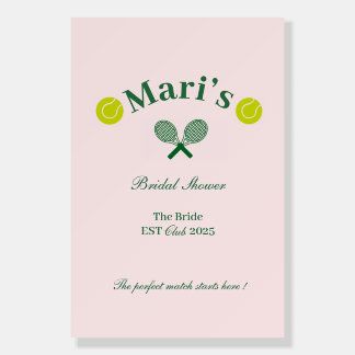 Bridal Shower Welcome Poster | Tennis or Paddle 