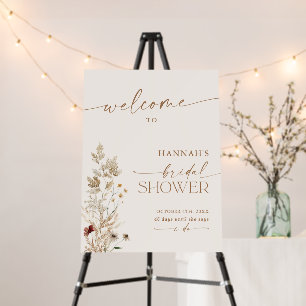 Bridal Shower Welcome Sign Boho Fall Bridal