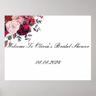 BRIDAL SHOWER WELCOME SIGN BRIDAL SHOWER
