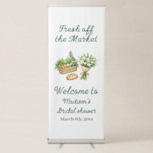 Bridal Shower Welcome Sign Fabric Banner, Personal