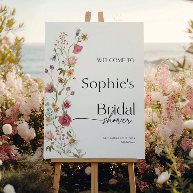 Bridal Shower Welcome Sign Floral (Creator Uploaded)