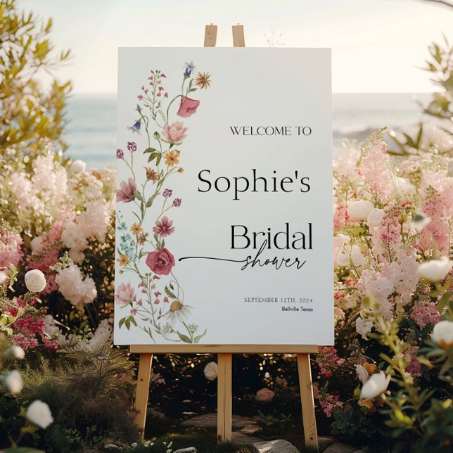 Bridal Shower Welcome Sign Floral (Creator Uploaded)
