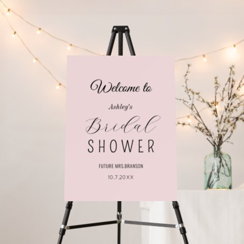 Bridal Shower Welcome Sign Pink Foam Boards