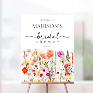 Bridal Shower Welcome Sign, Wildflower Bridal Show Foam Board