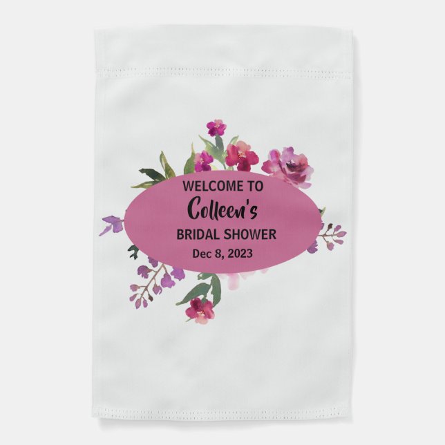 Bridal Shower welcome sign with editable text  (Front)