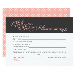 Bridal Shower Well Wishes Cards