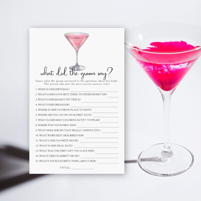 Bridal shower What did the groom say  (Creator Uploaded)