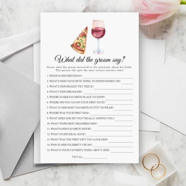 Bridal shower What did the groom say  (Creator Uploaded)