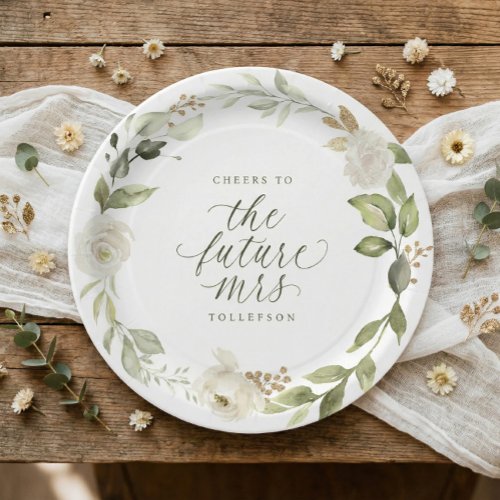 Bridal Shower White Floral Greenery