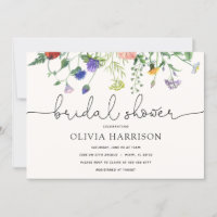 Bridal Shower Wildflower Shower Invitation