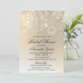 Bridal Shower Winter Snowflake Invitation (Standing Front)