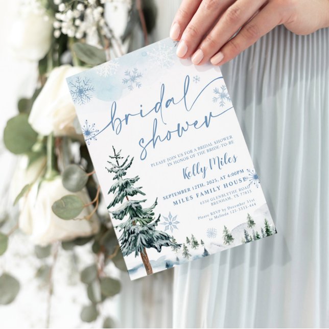 Bridal shower winter wonderland Invitation (Creator Uploaded)