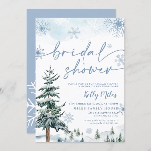 Bridal shower winter wonderland Invitation