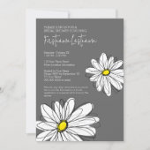 Bridal Shower with Modern Daisy Flowers Invitation (Front)