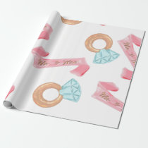 Eucalyptus Foliage Baby or Bridal Shower Wrapping Paper