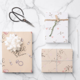 Bridal shower  wrapping paper sheets