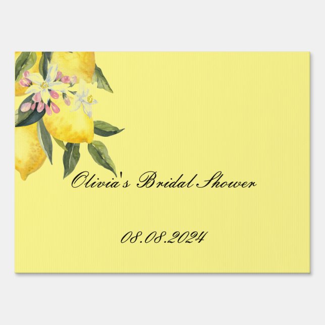 bridal shower yard sign (Front)