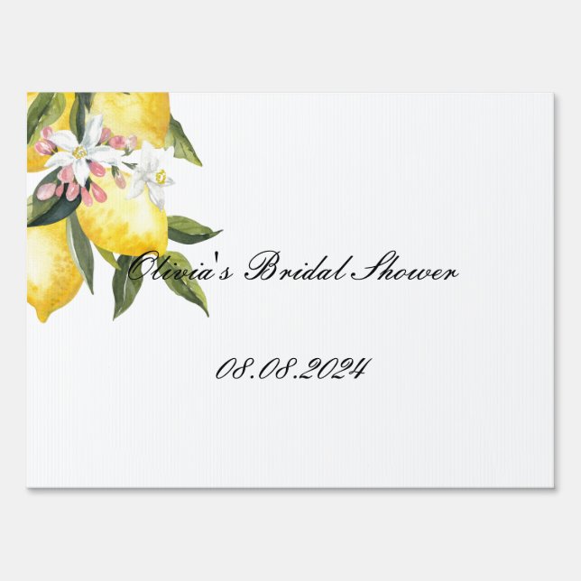 bridal shower yard sign (Front)