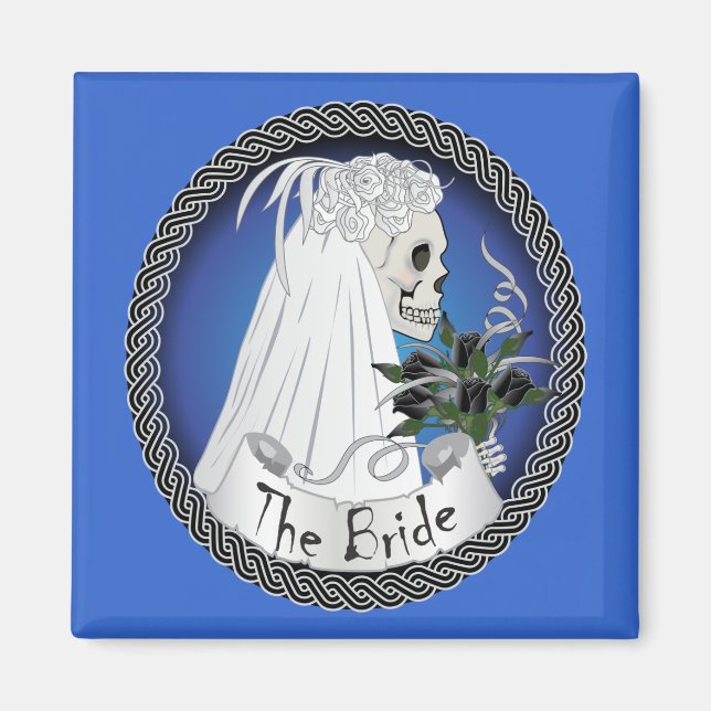 Bridal Skull Magnet (Front)