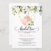 Bridal Tea Bridal Shower Invitation - Pink (Front/Back)