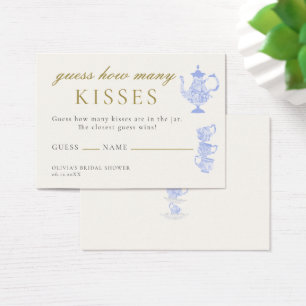 Bridal Tea China Lace Guess How Many Kisses Game