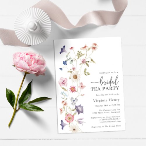 Bridal Tea Floral Invitation