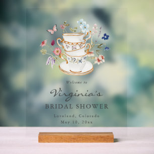 Bridal Tea Party Acrylic Sign