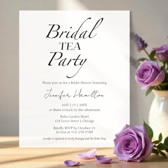 Bridal tea Party | Black & White Bridal Shower (Creator Uploaded)