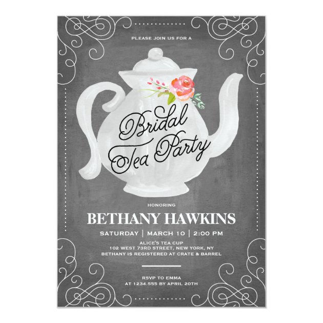 Bridal Tea Party | Bridal Shower Invitation
