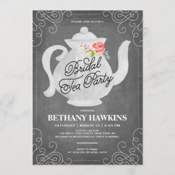 Bridal Tea Party | Bridal Shower Invitation by NBpaperco at Zazzle