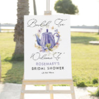 Bridal Tea Party Bridal Shower Welcome Sign