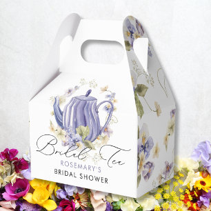 Bridal Tea Party Floral Bridal Shower Favor Boxes