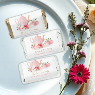 Bridal Tea Party   Gilded Pink Bridal Shower Hershey's Miniatures
