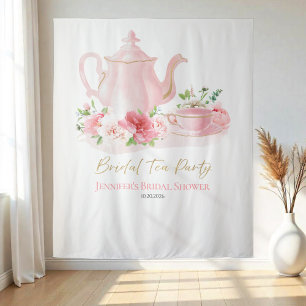 Bridal Tea Party   Pink Bridal Shower Backdrops